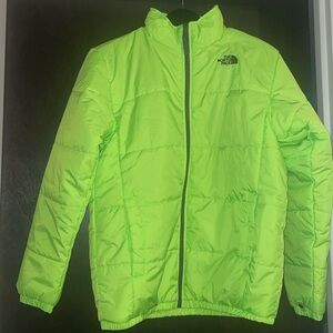 Neon North Face Jacket like new worn once
